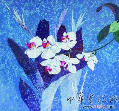 胡姬花 (水 粉) 王 霞