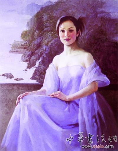 江南秀女 (油 畫·局部) 王 霞