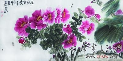 春花吐艷蛇生瑞