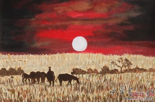 何旻熹國(guó)畫(huà)作品