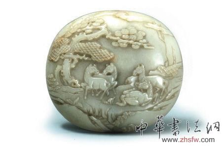 你相信嗎 翡翠身價暴漲的推手是慈禧 清四馬松石紋玉飾件