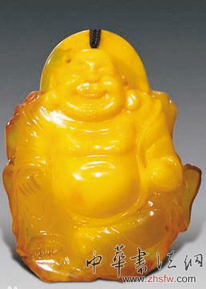 收藏入門:天然蜜蠟投資必防的重重陷阱 蜜蠟彌勒佛掛件
