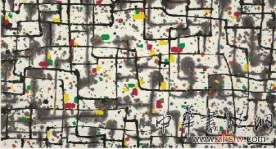 郭慶祥:流水線作品不可藏 《東方之窗》吳冠中 100cm×200cm 1997年