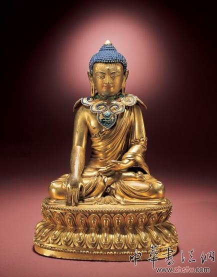盤點(diǎn)2013年中國(guó)九大億元天價(jià)拍品 03明 永樂銅鎏金釋迦牟尼佛坐像(約1.87億元)
