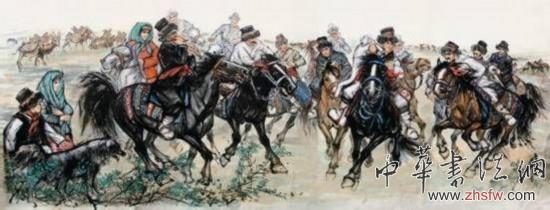 盤點(diǎn)2013年中國(guó)九大億元天價(jià)拍品 06黃胄《歡騰的草原》(1.29億元)