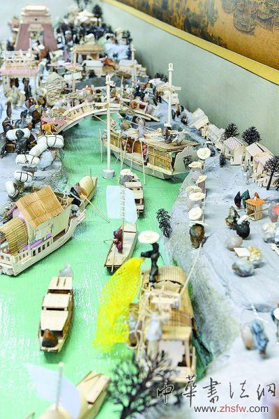 600塊奇石立體展現(xiàn)清明上河圖