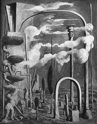 法國藝術(shù)家雷米·阿融2012年作品《風(fēng)景中的建筑物構(gòu)件》。 主辦方供圖