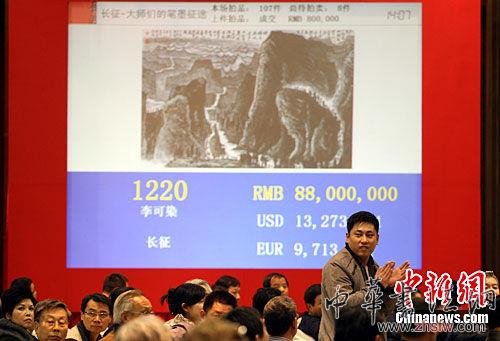 李可染《長征》過億 破中國近現(xiàn)代書畫紀(jì)錄