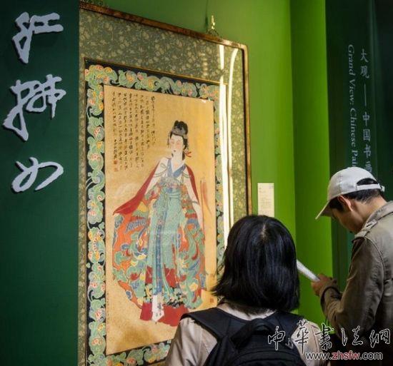 北京占了全國前十個城市拍賣總成交額的一半，圖為中國嘉德春拍中上拍的張大千作品