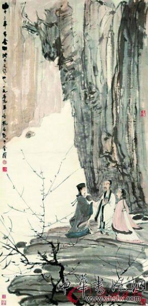 傅抱石《后赤壁圖》。