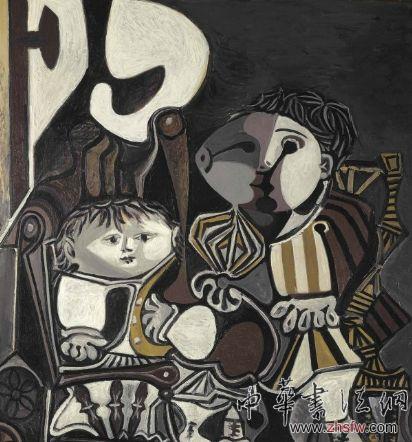 畢加索作品《兩個(gè)小孩》