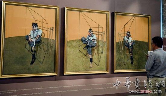 弗朗西斯&middot;培根 《弗洛伊德肖像畫習(xí)作》三聯(lián)畫