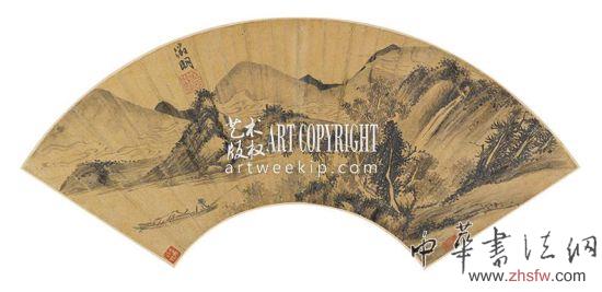 文征明-垂釣圖“嘉樹(shù)堂”明人藏扇專(zhuān)場(chǎng) 北京匡時(shí)供圖