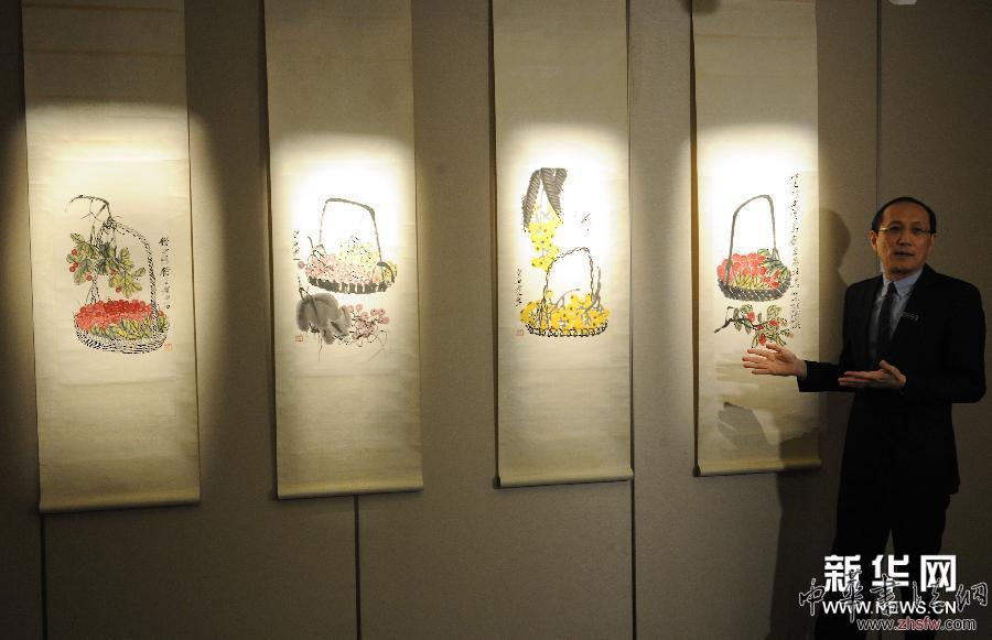 （服務(wù)專線）（1）齊白石、張大千和徐悲鴻等畫(huà)作將亮相香港蘇富比春季拍賣