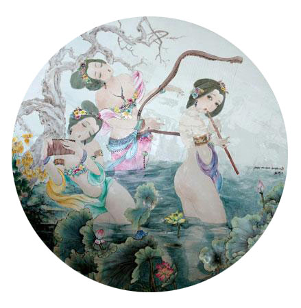 評(píng)穿梭于藝術(shù)兩極的瓷板畫