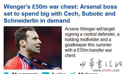 阿森納再次瞄準切赫