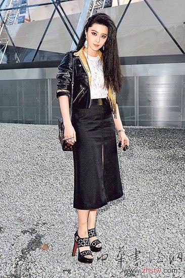 范冰冰現(xiàn)身巴黎時(shí)裝展避談舊愛(ài)王學(xué)兵涉毒(圖)