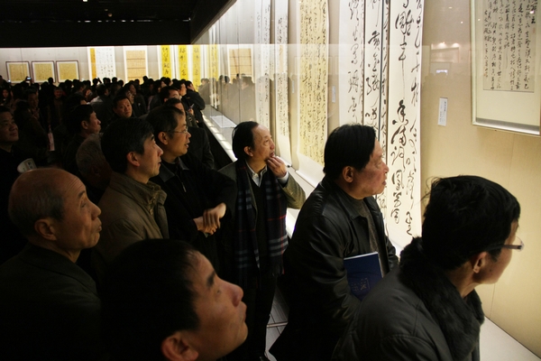 風(fēng)行太湖&middot;無錫行草書八人作品展現(xiàn)場
