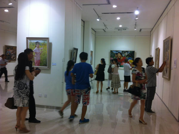 8壹油畫展在長安美術(shù)館開幕