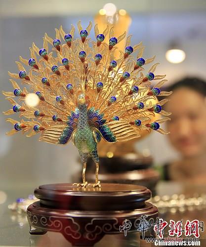 2014北京春季珠寶展開幕 珠寶擺件精美絕倫