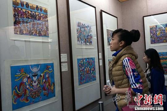 貴州農(nóng)民畫展桂林開展