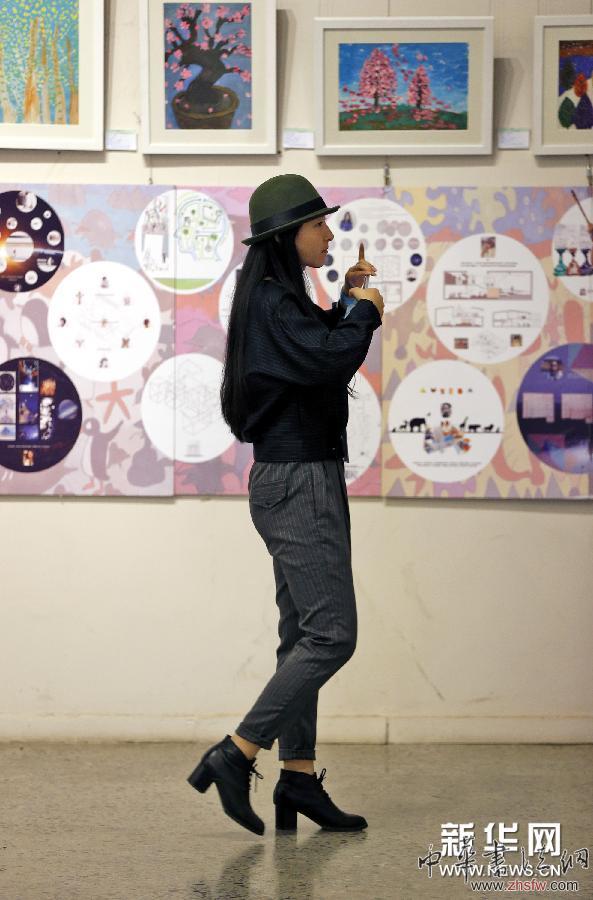 （文化）（2）2014&ldquo;愛在藍(lán)天下&rdquo;全國孤獨(dú)癥兒童繪畫作品展在京開幕