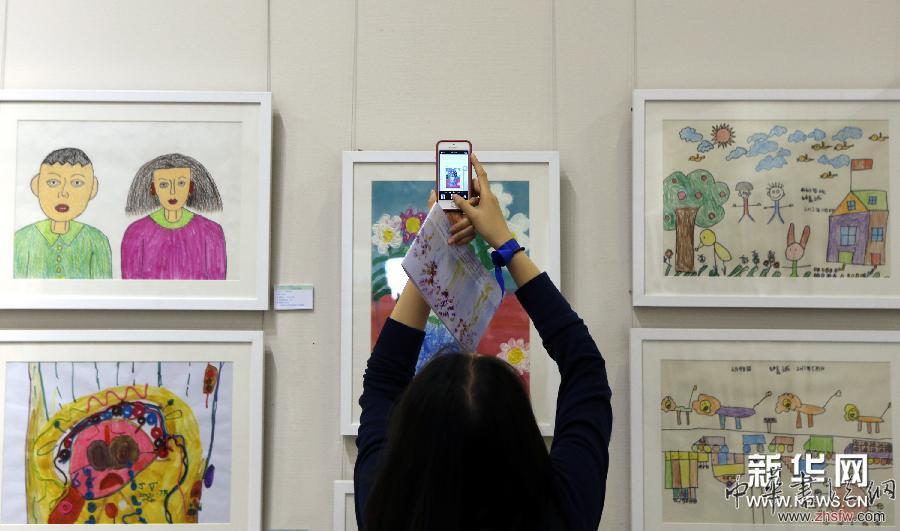 （文化）（3）2014&ldquo;愛在藍天下&rdquo;全國孤獨癥兒童繪畫作品展在京開幕