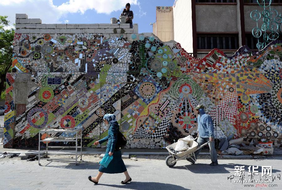 （國際）（4）敘利亞環(huán)保壁畫：重燃生活的希望