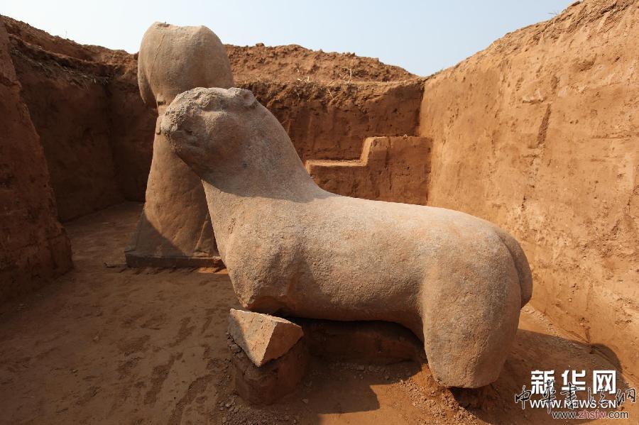 考古學(xué)家首次考古發(fā)掘“毀佛皇帝”唐武宗陵園部分遺址 圖 (晚報)(2)考古學(xué)家首次考古發(fā)掘“毀佛皇帝”唐武宗陵園部分遺址