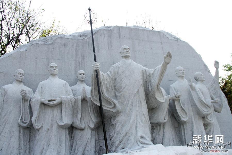 #（文化）（4）大型群雕《鑒真東渡》揚(yáng)州落成