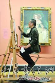 畫家陳丹青在維也納臨摹名作(圖)