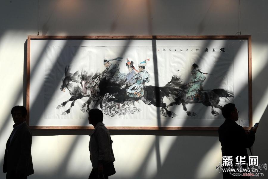 第四屆中國畫節(jié)在山東濰坊舉行 圖 (文化)(2)第四屆中國畫節(jié)在山東濰坊舉行