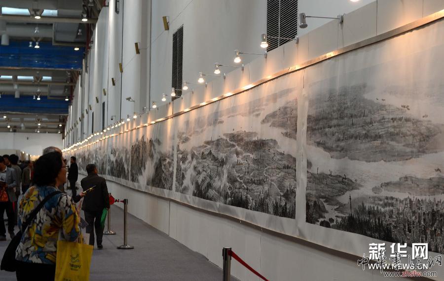 第四屆中國畫節(jié)在山東濰坊舉行 圖 (文化)(3)第四屆中國畫節(jié)在山東濰坊舉行