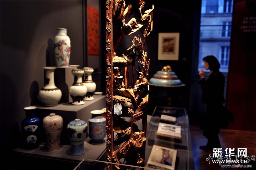 中國(guó)藝術(shù)珍品展在巴黎舉行 圖 (國(guó)際)(8)中國(guó)藝術(shù)珍品展在巴黎舉行