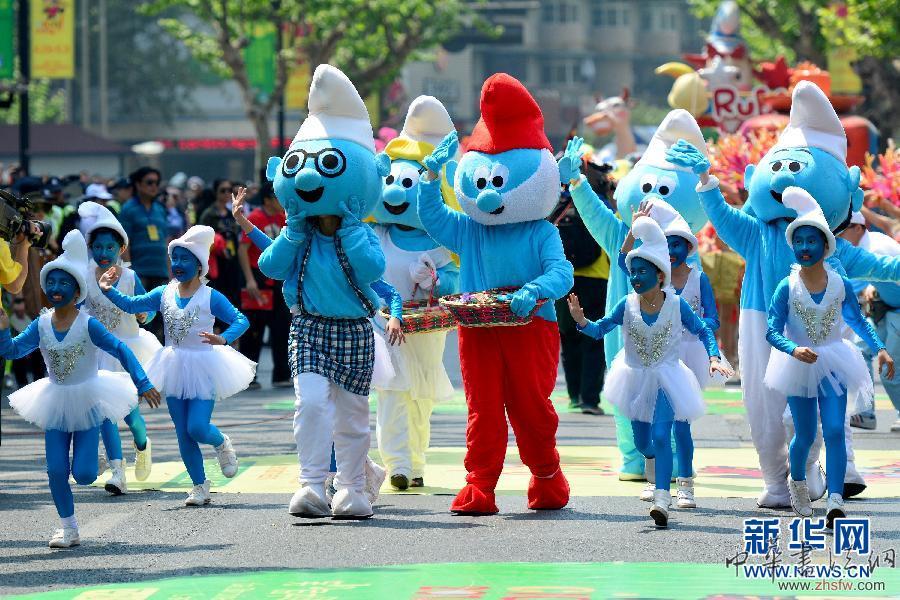 #（文化）（1）杭州舉行動漫彩車巡游