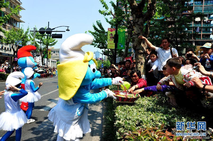 #（文化）（4）杭州舉行動漫彩車巡游