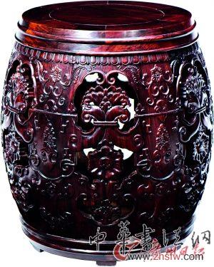 海巖談收藏:須戒除貪念 紅木圓凳