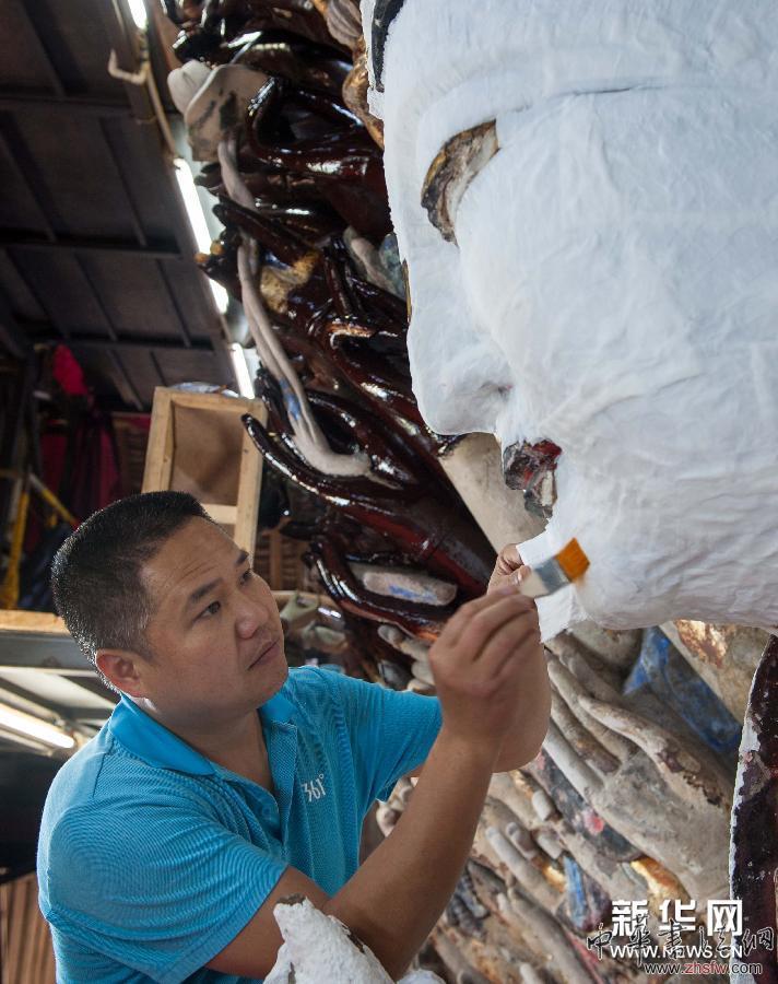 （社會(huì)）（3）重慶大足石刻千手觀音主尊造像修復(fù)工程進(jìn)展順利