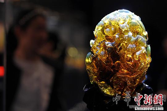 收藏級(jí)琥珀精品亮相北京潘家園