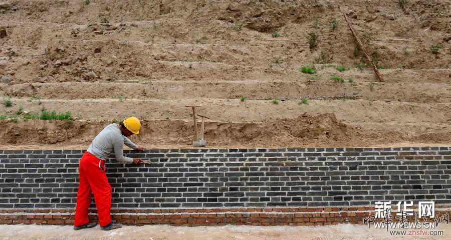 #（文化）（4）山西永濟蒲州故城遺址部分城墻被原址保護修繕