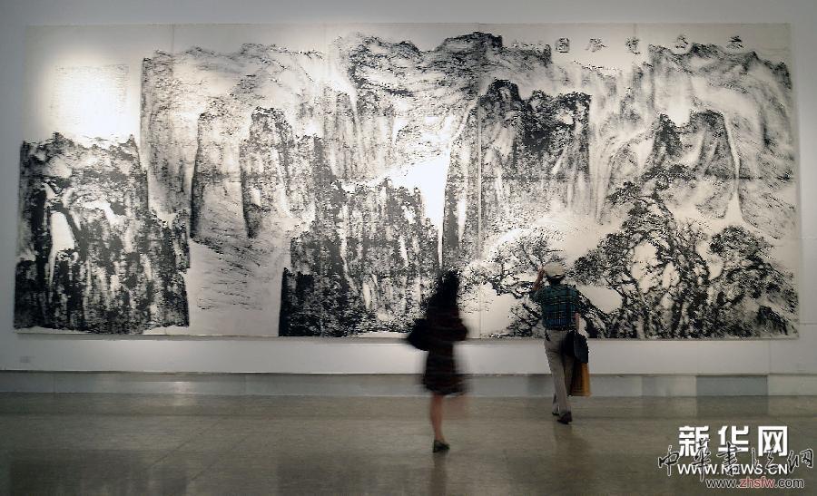 #（文化）（3）&ldquo;墨許山河&mdash;&mdash;曾來德書畫藝術(shù)展&rdquo;在杭州開幕