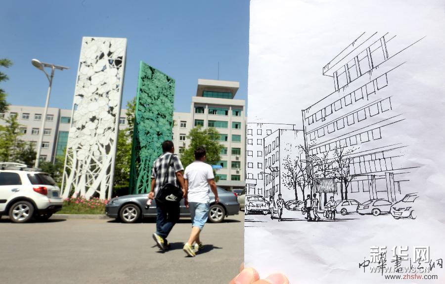 （社會(huì)）（2）沈陽大學(xué)生手繪母校做撲克 成畢業(yè)熱銷紀(jì)念品