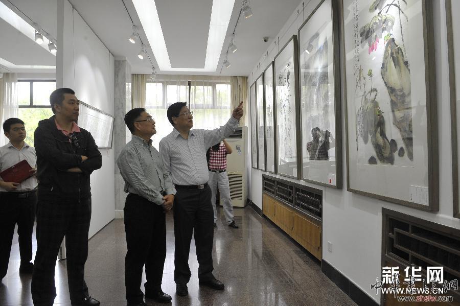 （文化）（3）蕭平書畫新作展在京開幕