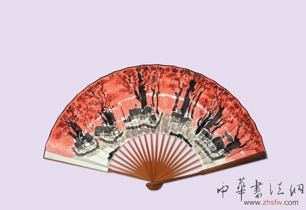 劉石營百幅扇面畫展在故城畫院舉行 組圖