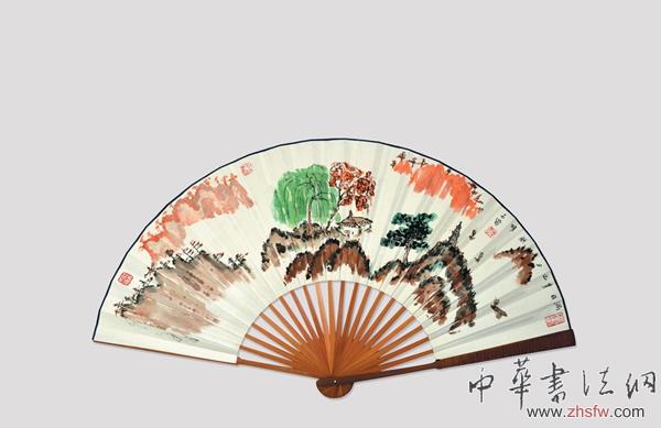 劉石營(yíng)百幅扇面畫展在故城畫院舉行 組圖