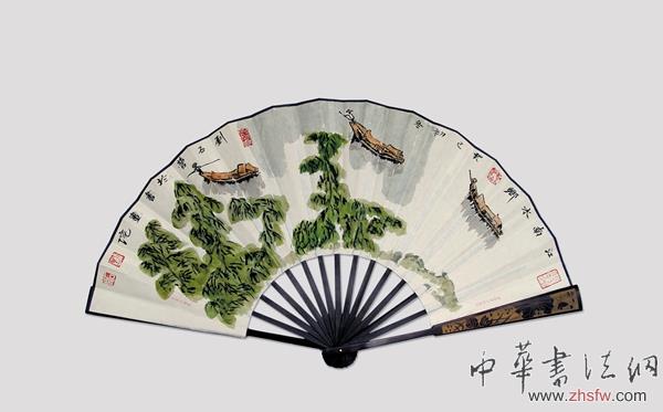 劉石營百幅扇面畫展在故城畫院舉行 組圖