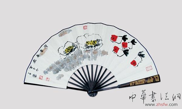 劉石營百幅扇面畫展在故城畫院舉行 組圖