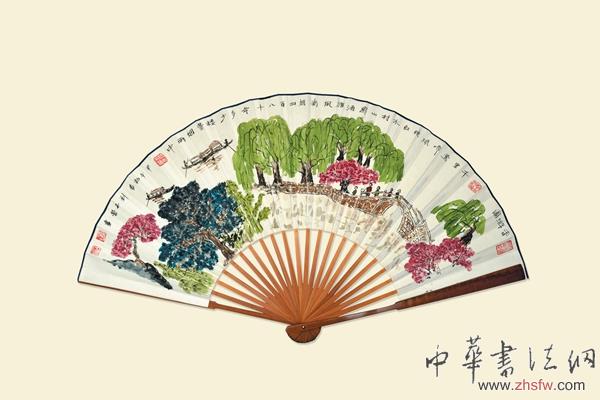 劉石營(yíng)百幅扇面畫展在故城畫院舉行 組圖