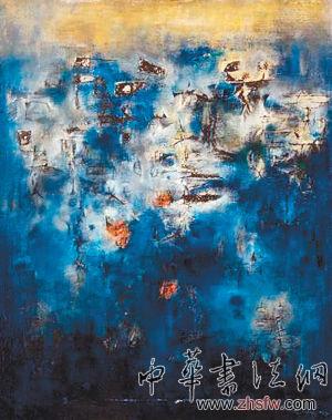 中國當代藝術市場 拍場頻現(xiàn)千萬級畫作 《夜之森林》 趙無極 作