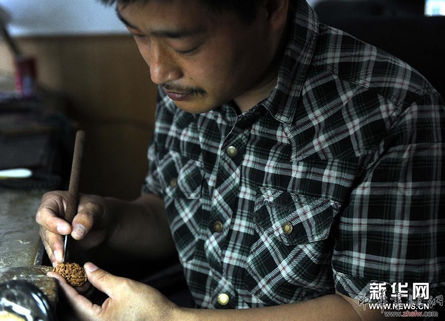 （社會(huì)）（1）小核雕展現(xiàn)大世界